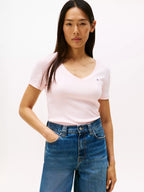 Camisa Casual con Cuello V Tommy Hilfiger
