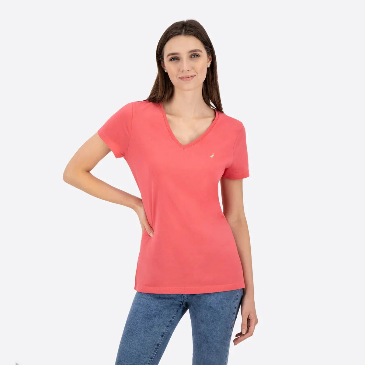 Camisa con cuello V Nautica