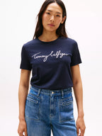 Camiseta con bordado Tommy Hilfiger