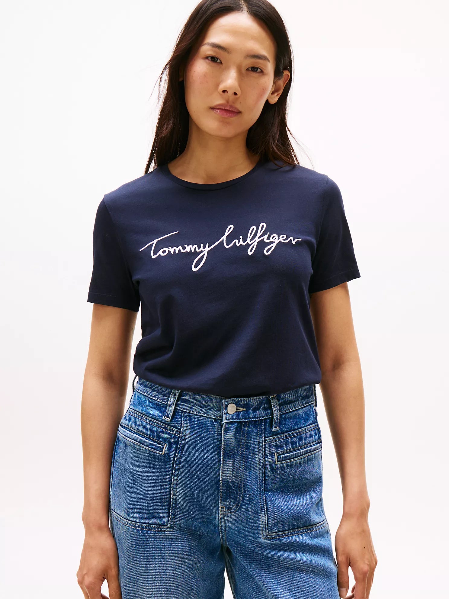 Camiseta con bordado Tommy Hilfiger