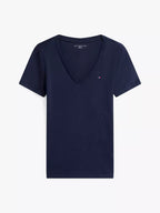 Camisa Casual con Cuello V Tommy Hilfiger