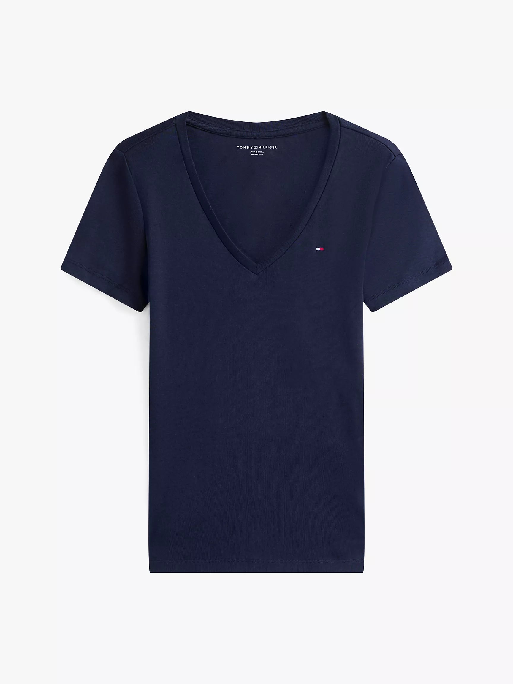 Camisa Casual con Cuello V Tommy Hilfiger