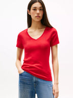 Camisa Casual con Cuello V Tommy Hilfiger
