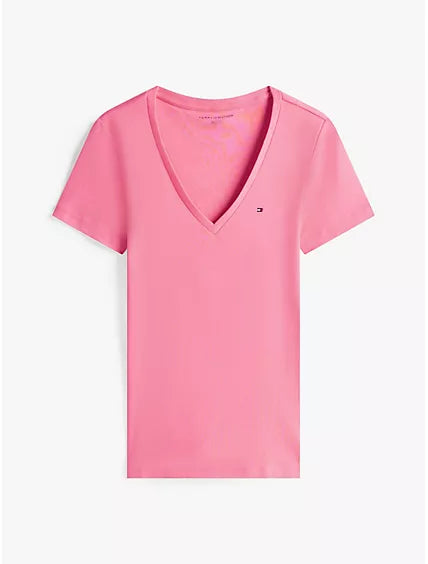Camisa Casual con Cuello V Tommy Hilfiger