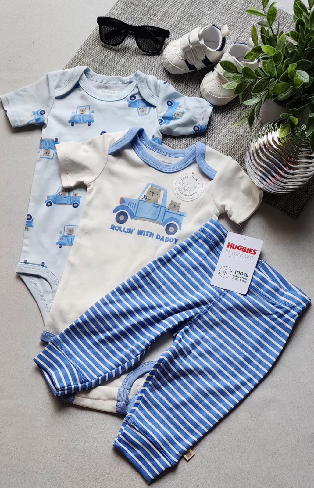 Set de 3 Piezas Niño Huggies