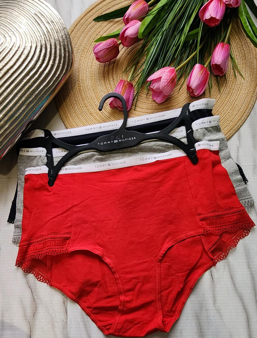 Blumer Pierna Alta Pack de 3 Tommy Hilfiger