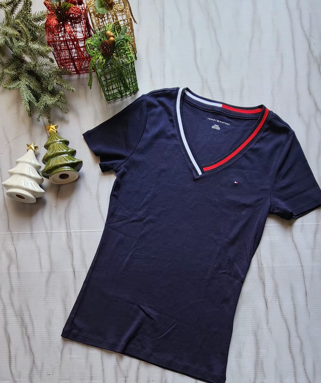 Camisa con cuello V Tommy Hilfiger