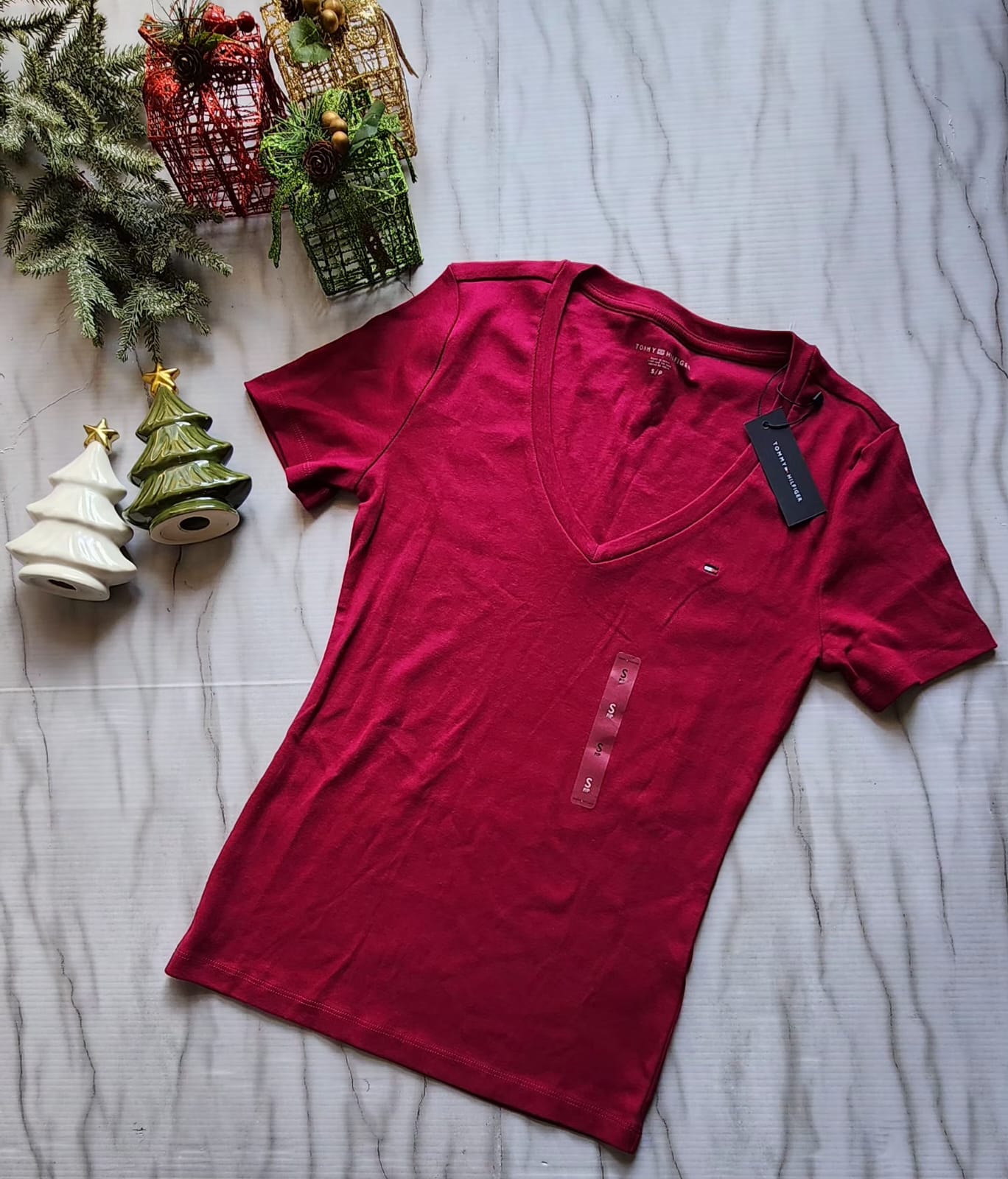 Camisa con cuello V Tommy Hilfiger