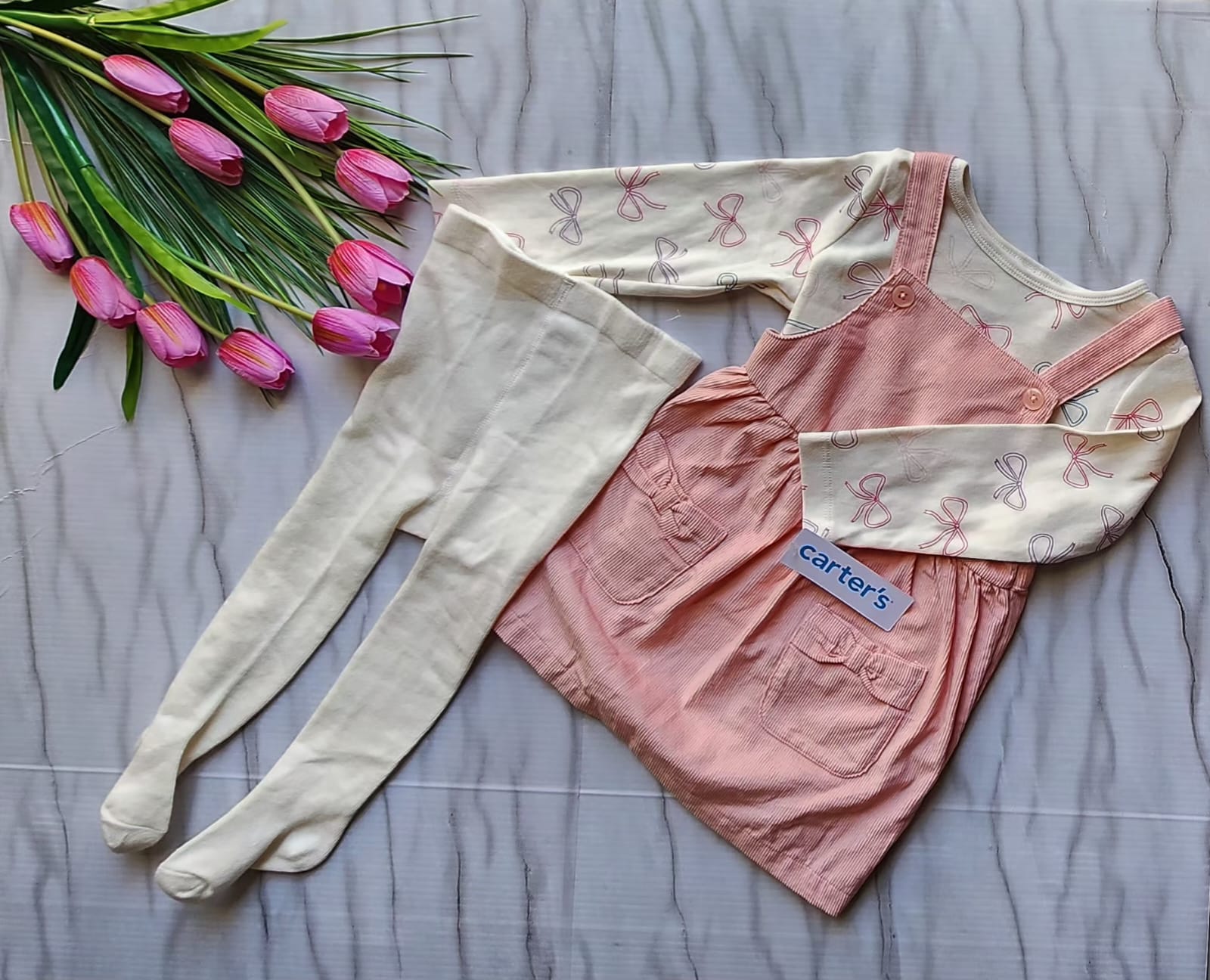 Vestido de pana con Camisa y Pantalon Carter´s