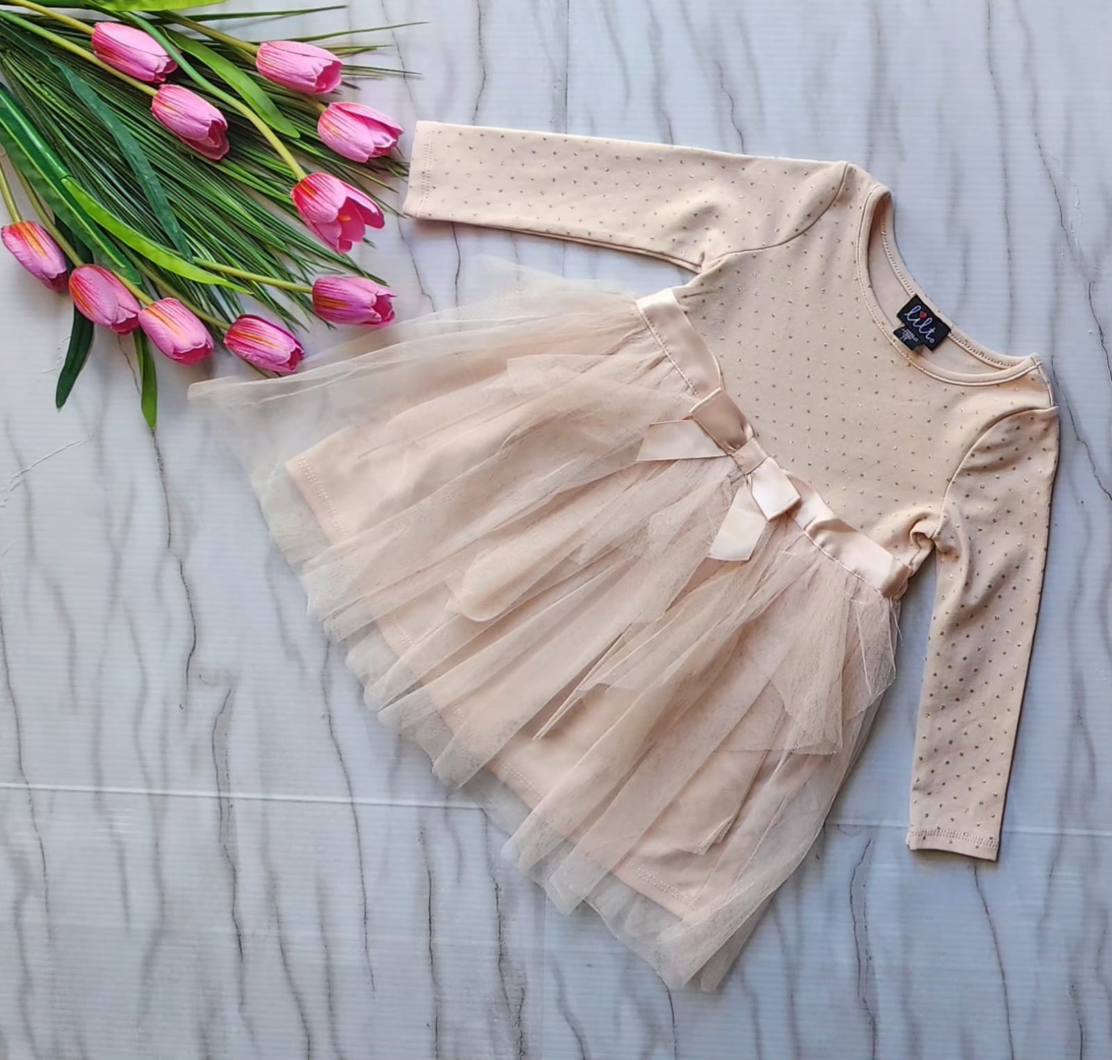 Vestido con falda de Tul