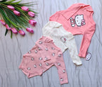 Set de 3 Mamelucos Hello Kitty