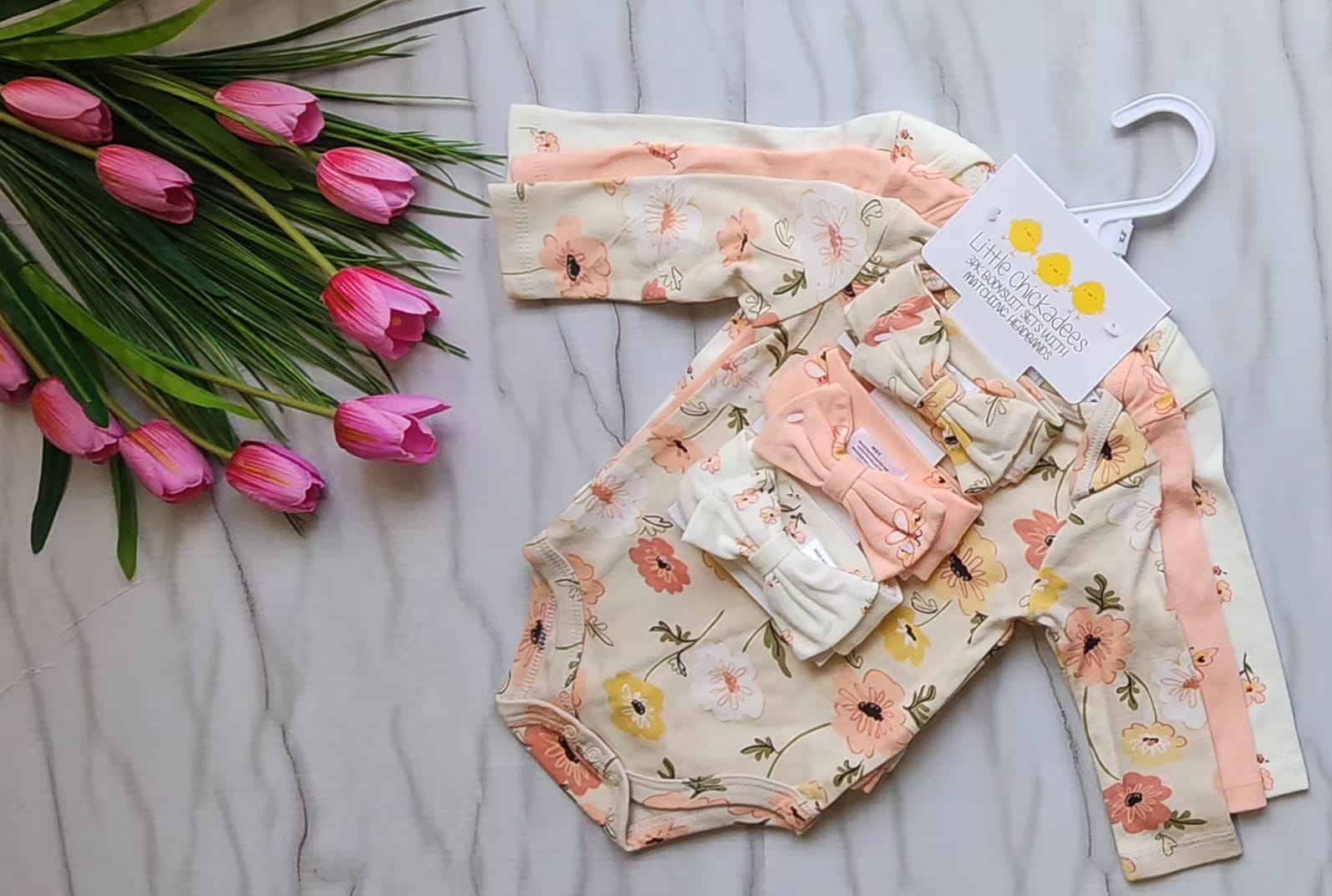 Set de 3 Mamelucos y 3 Diademas